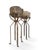 Metal 19th Century Carved Stone Planters on Wrought Iron Stands, 1880, Set of 2 For Sale - Image 7 of 10