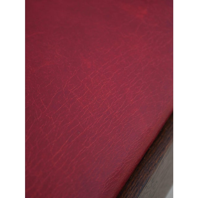 Stickley Mission Oak Leather Office Chair For Sale - Image 9 of 18