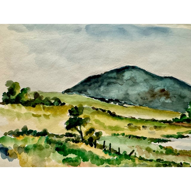 Original watercolor on paper by Henry Emil Salloch, also known as Heinz Emil Salloch, the German-born American artist and...