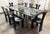 1970s Pierre Cardin for Roche Bobois Vintage Black Lacquer Dining Set, Set of Nine For Sale - Image 5 of 12