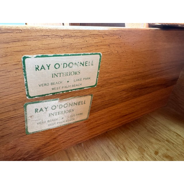 Pair of Ray O’Donnell Interiors Two-Drawer Nightstands – Solid Wood Bombe For Sale - Image 11 of 18