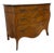 Mid 20th Century French Louis XV Style Marble Top Bombe Walnut Commode For Sale