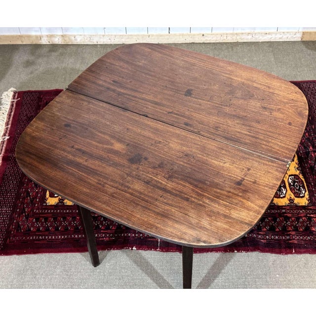 English Mahogany Half-Moon Console Table, 19th Century For Sale - Image 11 of 15