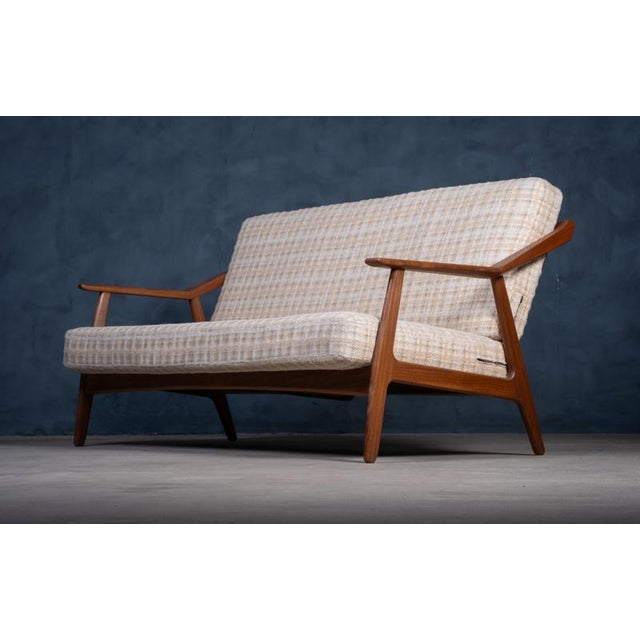 Randers Møbelfabrik Teak Sofa attributed to H. Brockmann-Petersen for Randers Møbelfabrik, 1960s For Sale - Image 4 of 11