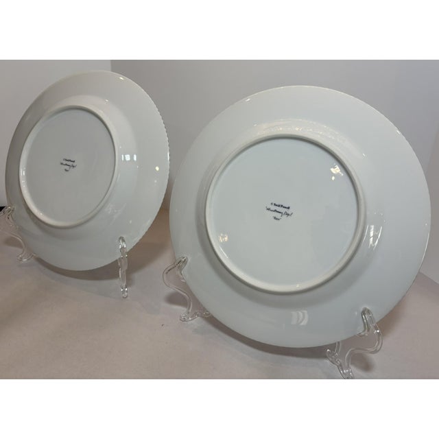 1980s Swid Powell “Rays” 12″ Plates by Charles Gwathmey and Robert Siegel — Set of 2 For Sale In Rochester - Image 6 of 9