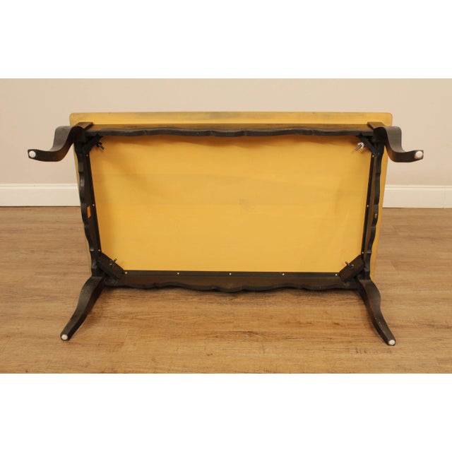Habersham French Country Style Distressed Painted Coffee Table For Sale - Image 11 of 13
