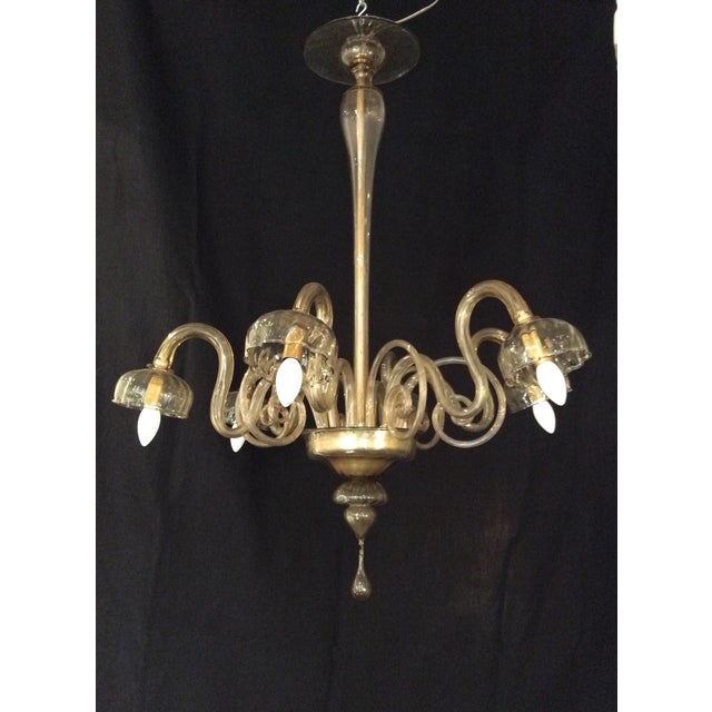 Murano Glass Chandelier, 1930s For Sale - Image 9 of 9