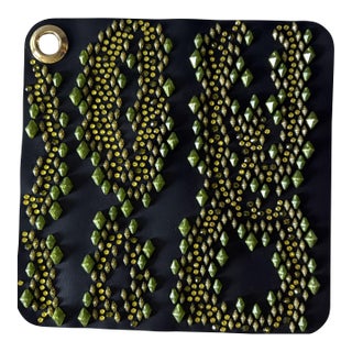 Italian Studded Leather Swatch No Number From 2026-2027 Collection For Sale