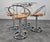 Brown Mid-Century Modern Dining Chairs with Table, Italy, 1970s, Set of 5 For Sale - Image 8 of 18