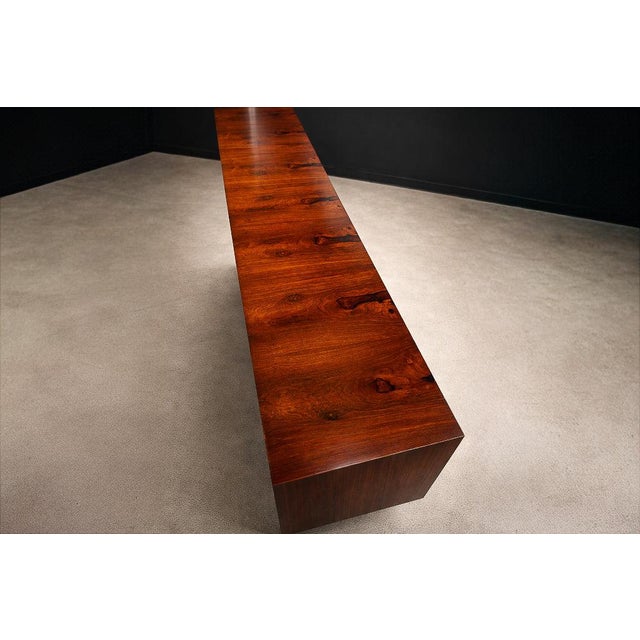 Wood Brazilian Modern Credenza in Brazilian Rosewood by Celina, Brazil, 1960s - Lot 707A For Sale - Image 7 of 13