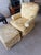 Yellow Jessica Charles Furniture Berkeley Swivel Rocker in Yellow Raw Silk Damask For Sale - Image 8 of 10