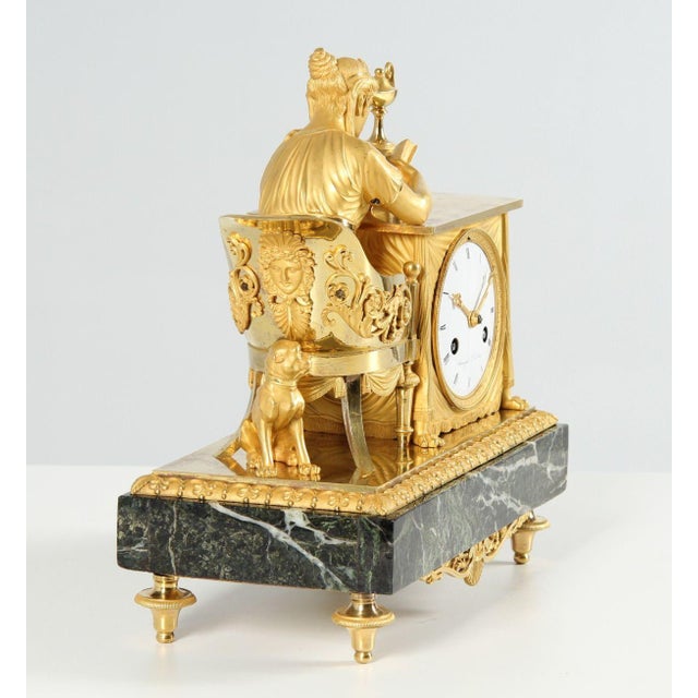 Early 19th Century Empire The Reader Pendulum Clock, 1813 For Sale - Image 5 of 18