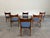 1960s Mid-Century Modern Tuxedo Walnut Dining Chairs, Attributed to Lane, Set of 6 For Sale - Image 5 of 10