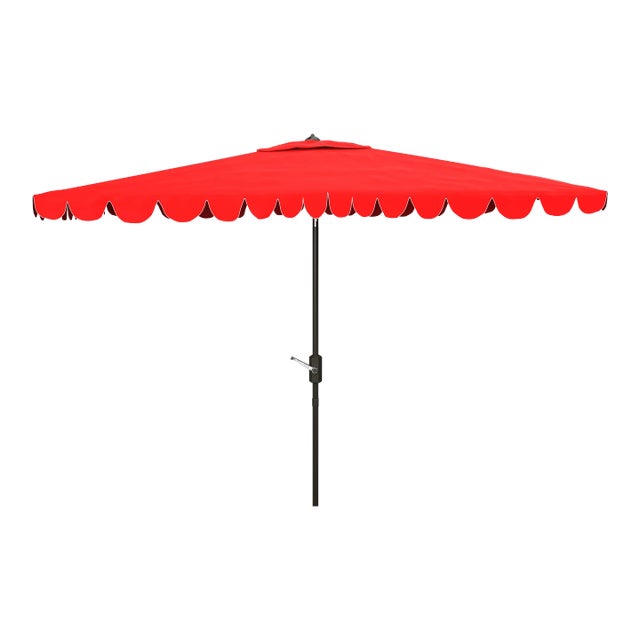 Venice 6.5x10 Rectangle Umbrella - Red For Sale