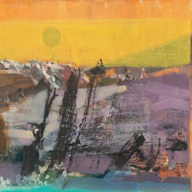 'Canyon River' by Tom Ide, 1965, San Francisco Bay Area Abstraction, Mid-Century, Maxwell Gallery For Sale - Image 4 of 11