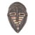Early 20th Century Teke Painted Wood Mask For Sale