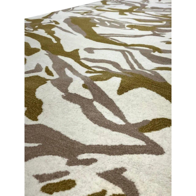 2020s Fine Hand Tufted Abstract Rug For Sale - Image 9 of 12