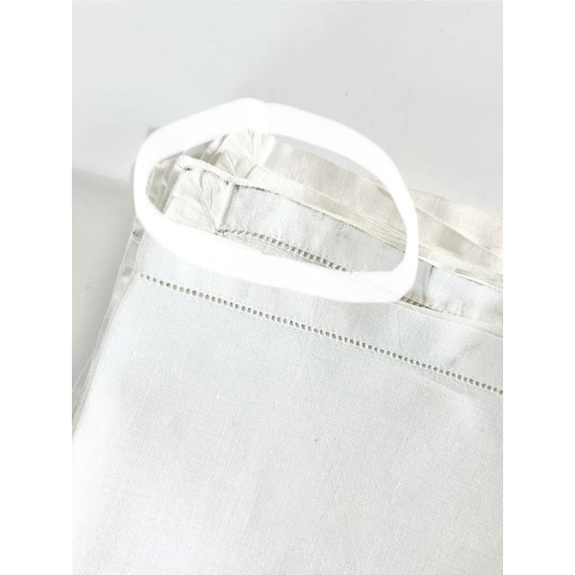 Vintage Cocktail or Luncheon Napkins – White Hemstitched - Table Linens - Dinner Napkins - Set of 12 For Sale - Image 12 of 12