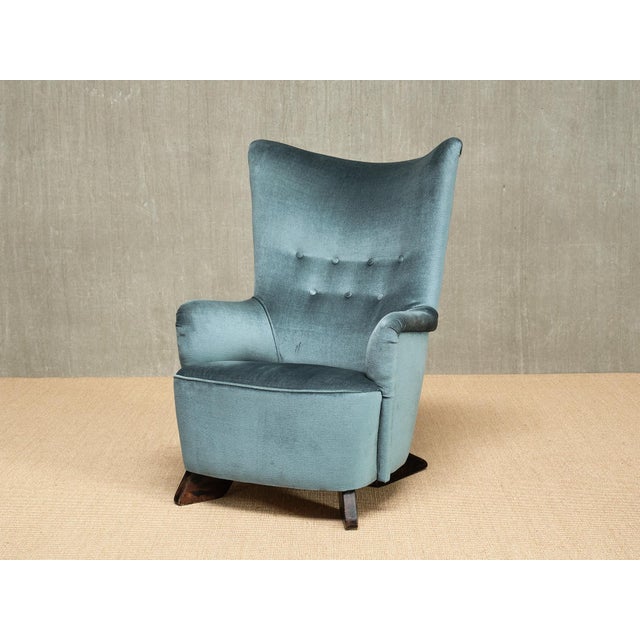 This exceptionally rare armchair was designed by Carl Gustaf Hiort af Ornäs in the 1940s and produced by his company,...
