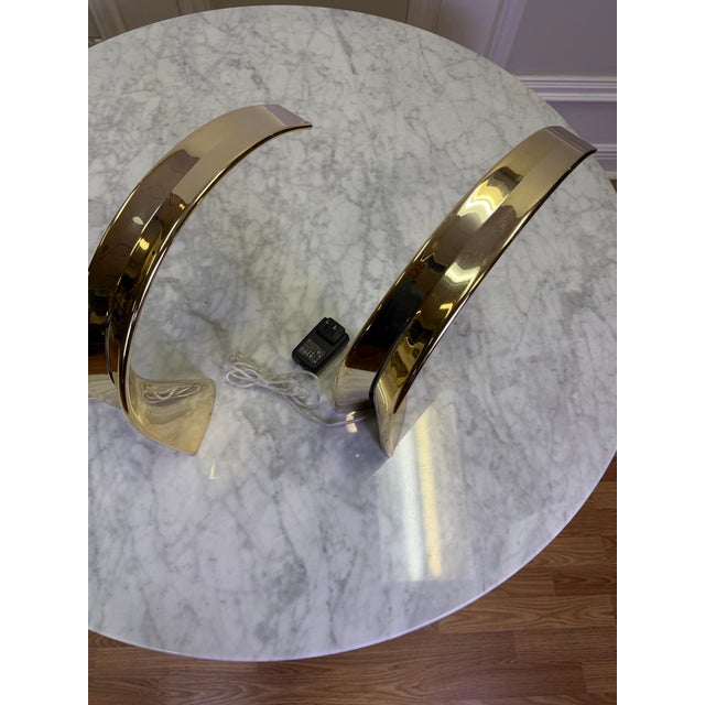 Pair of Kartell Metallic Gold "Taj Mini" Led Table Lamps by Ferruccio Laviani For Sale In West Palm - Image 6 of 7