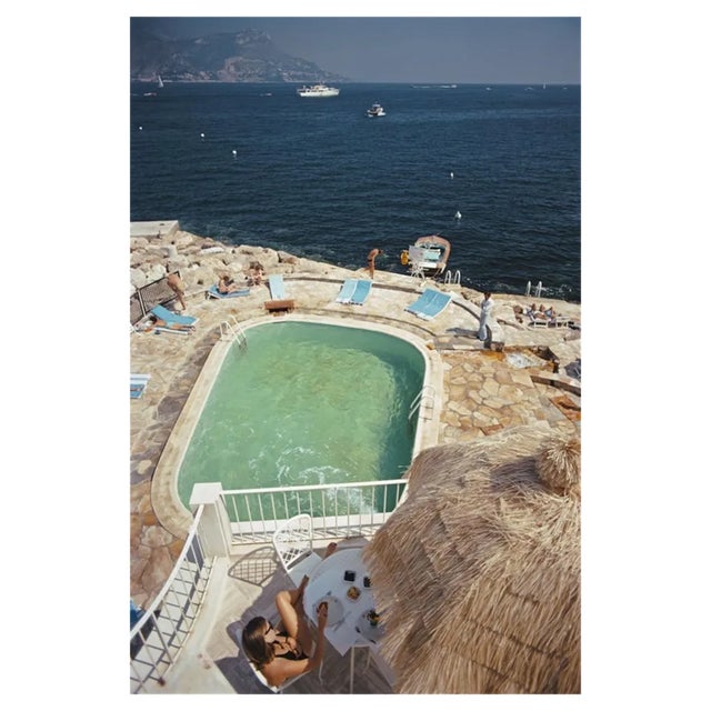 Slim Aarons, La Voile Dor, Estate Stamped Photographic Print, 1973 / 2020s For Sale