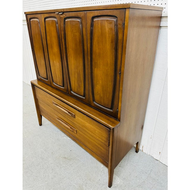 MidCentury Modern Broyhill Emphasis Walnut Gentleman’s Chest Chairish