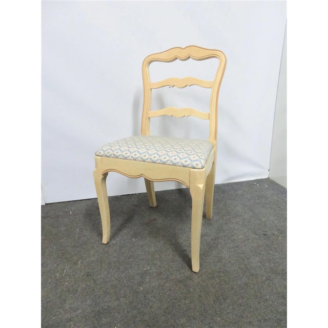 Paint Mid 20th Century French Style Custom Painted Side Chair For Sale - Image 7 of 7