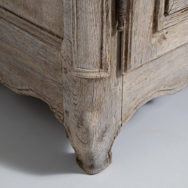 Wood Louis XV Oak Buffet, Rococo Style, France, Early 19th Century For Sale - Image 7 of 15