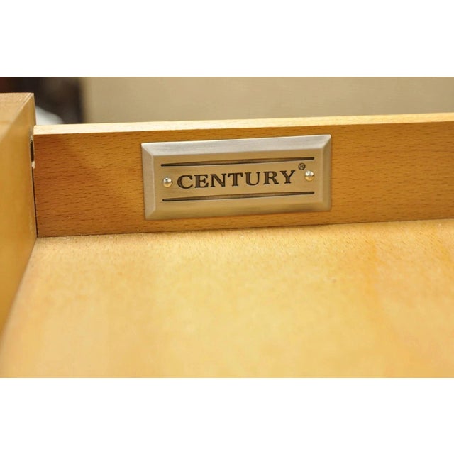 Century Furniture Modern Chrome and Zebra Wood Metal Base Desk Table 849-761 For Sale In Philadelphia - Image 6 of 12