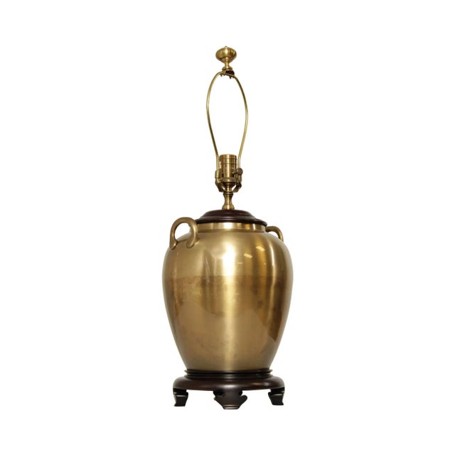 1980s Wildwood Lampholder Brass Urn Form Table Lamp For Sale - Image 13 of 13