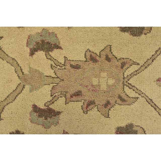 Ziegler Rug 9'4'' X 12'10'' Beige Wool Hand-Knotted Oriental Carpet For Sale - Image 11 of 15