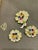 Metal 18k Yellow Gold Diamond & Multicolor Sapphire Flower Earrings by Designer Adler For Sale - Image 7 of 8