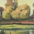 Wood 1970s Signed Landscape Painting of Pond With Autumn Trees in Wood Frame. For Sale - Image 7 of 10