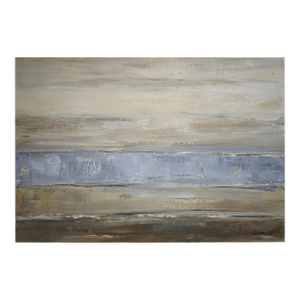 Between Sky and Shore, Abstract Landscape, Miinimalism, French Artist, Framed by Sophie Dumont