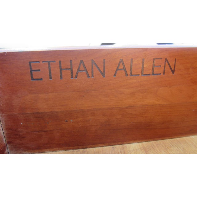 Ethan Allen Georgian Court Nightstand Table Cherry For Sale - Image 6 of 7