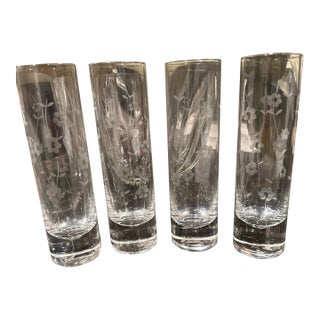 Vintage Highball, Princess House Heritage Heritage Crystal Glasses - Set of 4 For Sale
