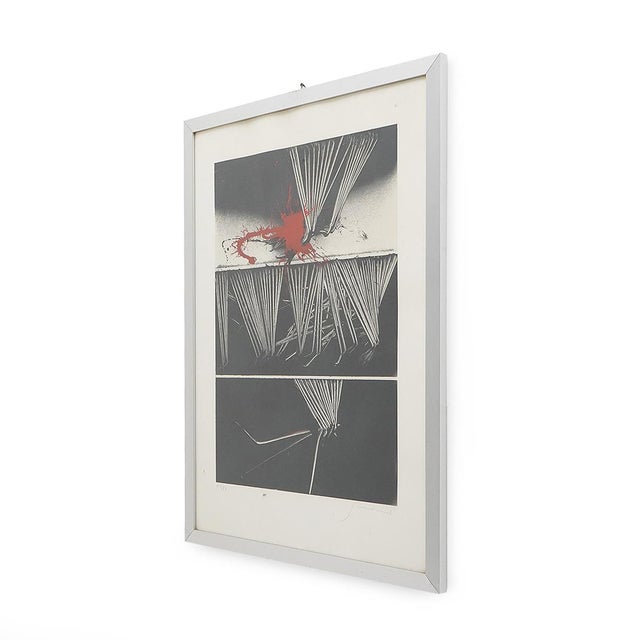 Emilio Scanavino, Composition, Color Lithograph on Paper, 1970s For Sale - Image 4 of 15