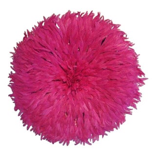 Authentic Cameroon Juju Hat - Hot Pink For Sale