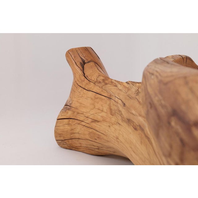 Carved Wood Bench by Logniture For Sale - Image 14 of 18