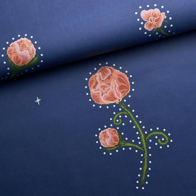 Schumacher Sample - Schumacher x Backdrop Rhinestone Cowboy Wallpaper in Clean Blue For Sale - Image 4 of 6