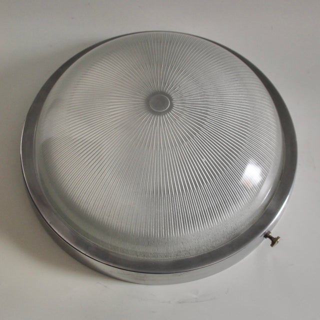 Holophane Vintage Ceiling Lamp from Holophane, 1940s For Sale - Image 4 of 11