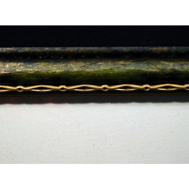 Impressionist James Jensen Green Apples Original Pastel Paper Custom Framed Hand Signed For Sale - Image 3 of 4