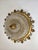 Mid-Century Modern Ornate Textured Glass Flush Mount, 1960s For Sale - Image 16 of 18