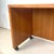 Dyrlund Vintage Mid-Century Scandinavian Modern Teak Single Pedestal Desk For Sale - Image 4 of 18