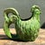 Vintage Glazed Ceramic Rooster Cache Pot For Sale - Image 12 of 12