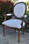 Ethan Allen Ethan Allen Walnut Armchair Oval Back Louis XVI Carved French Accent For Sale - Image 4 of 18