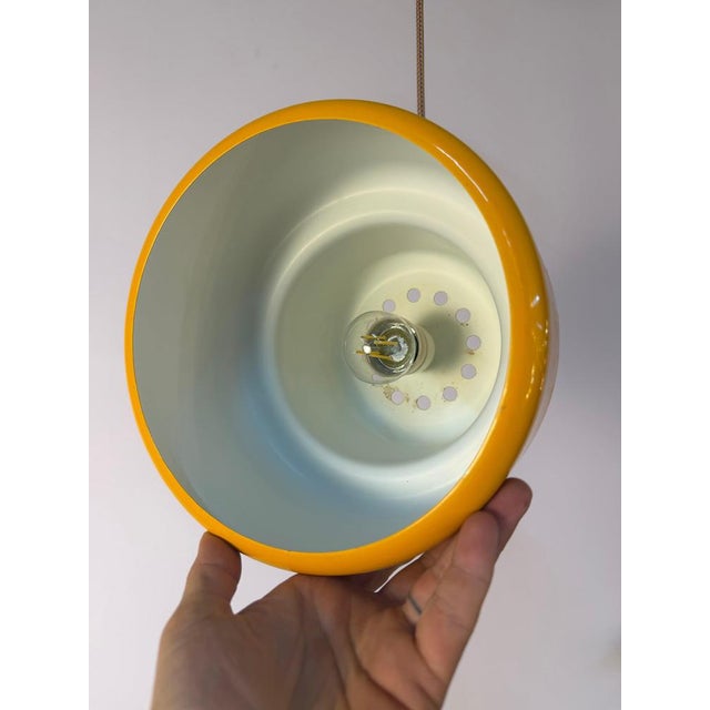 2000 - 2009 Poker Pendant Lamp in Yellow by Jo Hammerborg for Fog & Mørup For Sale - Image 5 of 11