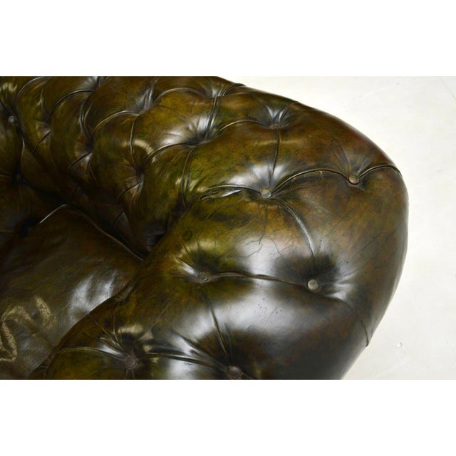 Antique Victorian Chesterfield Chair in Leather, 1880s For Sale - Image 10 of 13