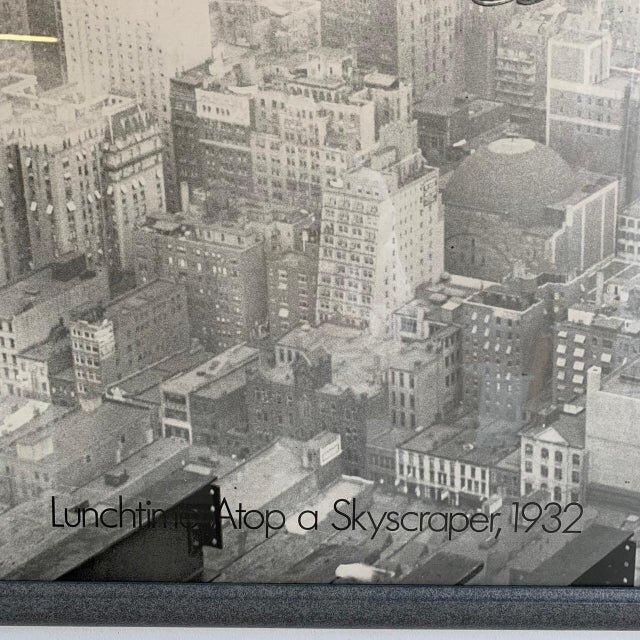 Black "Lunchtime Atop a Skyscraper, 1932" Print For Sale - Image 8 of 8