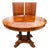 Vintage Cherry Neoclassical Biedermeier Style Dining Table +2 Leaves Ethan Allen For Sale